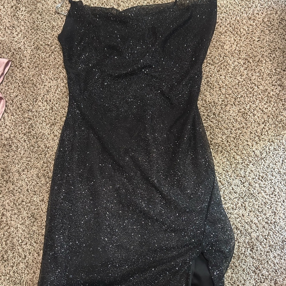Windsor black sparkle homecoming dress